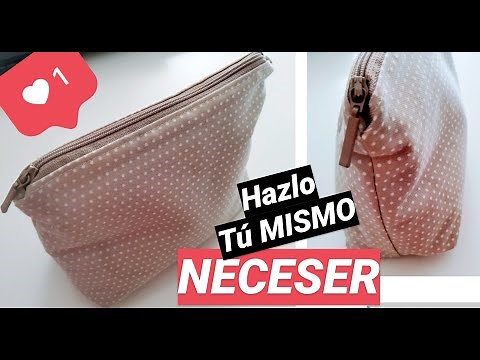 tutorial NECESER forrado con CREMALLERA