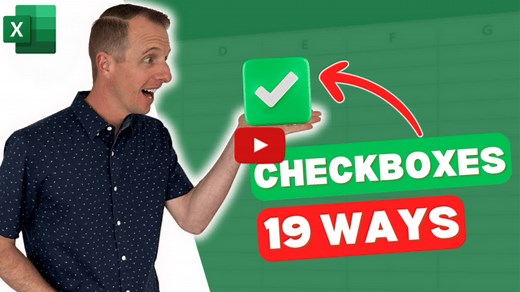 19 Ways to Use Excel's New Checkboxes Feature - Excel Campus