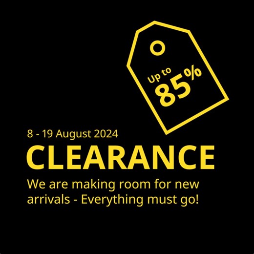Let us make one thing clear: This clearance sale is not to be missed 🥳🎉 Up to 85% off selected items - we're making room for new arrivals! Happening in-stores and online until 19 Aug 2024. #IKEAMalaysia | IKEA