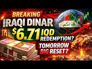 🚨 Iraqi Dinar BREAKING: $6.71 IQD Redemption Rumor — Tomorrow Big Reset? Full News Update 💥