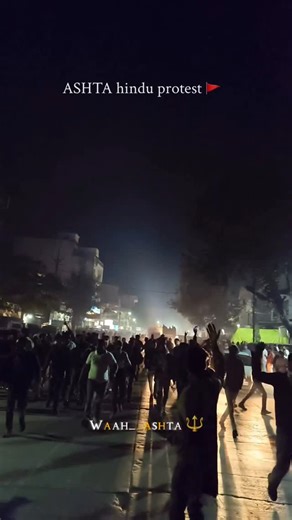 waahआष्टा 💗  on Instagram: "ASHTA hindu protest ❤️🚩 . . . . . #ashta #ashtafeed #teamjeevansinghsherpur #karnisena #ashtaviral"