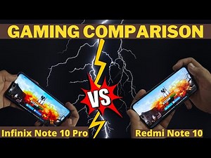 INFINIX NOTE 10 PRO vs REDMI NOTE 10: Battlegrounds Mobile India Comparison | Battery/Heating Test |