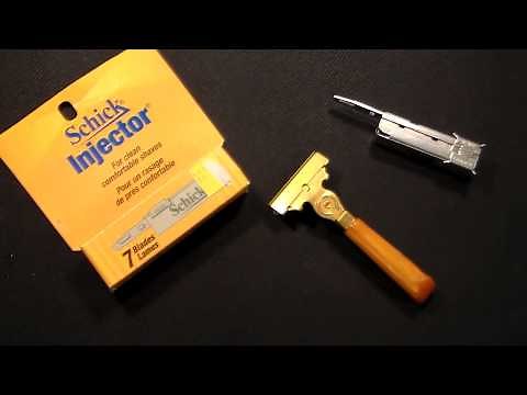 Vintage Schick Injector Shaving Razor & Loading Process