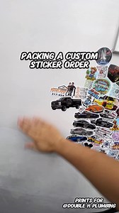 Let’s pack a custom sticker order #packingorders #printing #pov | AADesigns.co
