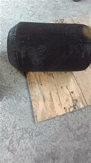 Taking out a foam cleaning PIG from a pipeline PIG receiver. #pipecleaning #pig #maintenance