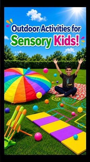 Outdoor Activities for Sensory Kids 💦☀️#sensory #autism