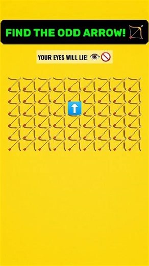 Can you find the UP arrow? ⬆️🏹 (Mirror Illusion) #shorts #qubitz #iqtest