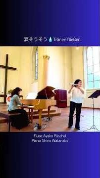 💧涙そうそう/ビギン/森山良子 BEGIN/Ryoko Moriyama: Tränen fließen/Nada so so Flute&Piano 【フルートとピアノ】#shorts