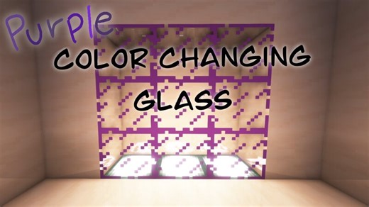 Purple Color Changing Glass Minecraft Texture Pack