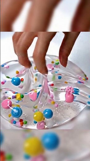 Beaded Slime ASMR – Crunchy, Sticky & So Satisfying! 💠