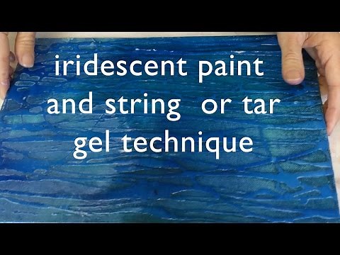 Beautiful String Gel & Interference Paint Technique