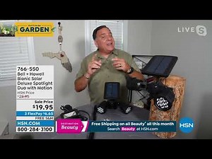 Bell+Howell Bionic Solar Deluxe Motion Sensor Spotlight ...