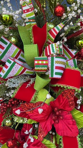 Do you like to DIY your own door wreaths? This is a swag wreath. I prefer them over a round wreath because they fit the shape of my door better than round. Do you prefer round or long shape wreaths? | Southern Charm Wreaths