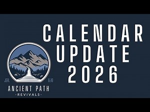 Ancient Path (POTV) 2026 Calendar Update (Feast Day's of YHWH)