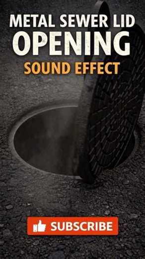 Metal Sewer Lid Opening Sound Effect | Manhole Cover Lift SFX