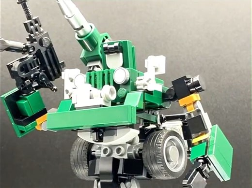 【乐高MOC】变形金刚G1-探长-变形演示-by Lego In Disguise | LEGO Transformers G1 Hound