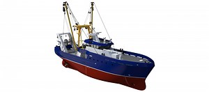 [Hot Item] Chinese 22.3m 73FT Deep Sea Stern Commercial Fishing Trawler Boat for Sale