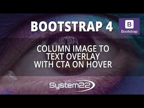 Bootstrap 4 Column Image To Text Overlay With CTA On Hover 😎