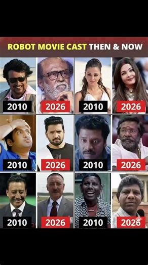 Robot Movie Cast Then & Now (2010 vs 2026) 🤖🔥 #bollywoodnews #bollywood