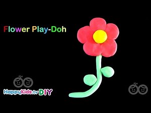 Flower Play Doh | PlayDough Crafts | Kid's Crafts and Activities | Happykids DIY