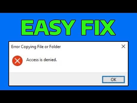 How To Fix Error Copying File or Folder Access is Denied