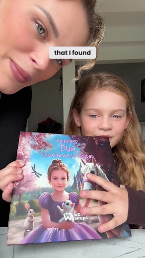 I made this book for my little sister… and I’ve already read it to her over 20 times! 😂📖 She loves seeing herself in the story — and it was so easy to personalize! | Wonder Wraps