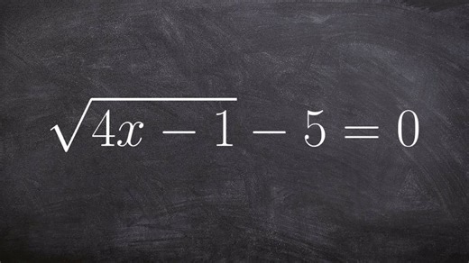 Learn how to solve a square root equation