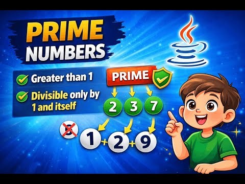 Prime Number Program in Java | Simple Logic for Beginners