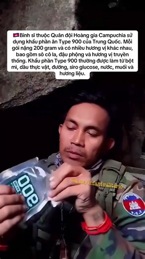 Khẩu Phần Ăn Type 900 của Quân Đội Campuchia