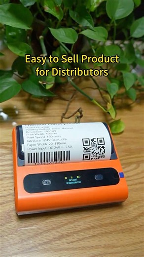 Portable Handheld Label Printer, Bluetooth Thermal Shipping Label Printer
