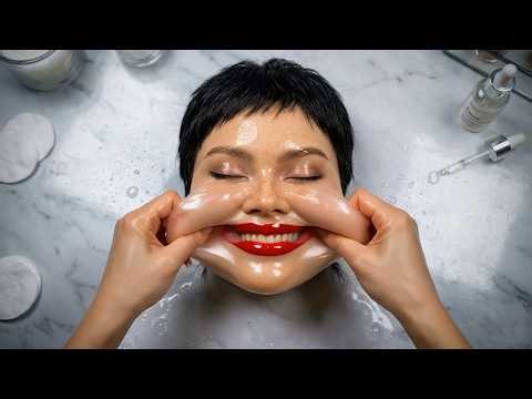 Oddly Satisfying AI Face Stretching: 2 Minutes of Total Relaxation