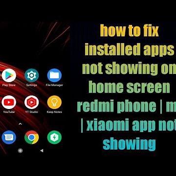 how to fix installed apps not showing on home screen redmi phone | mi | xiaomi app not showing