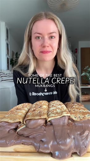 Delicious Nutella Crepe Mukbang Experience
