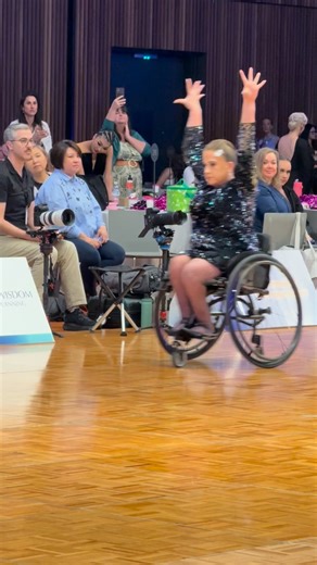 Para Dance Tango at the 2025 Australian DanceSport Championship. 🧑‍🦽 Danni is the Para Dance Class 2 Single Australian Champion. 🇦🇺 #tango #ParaDance #WheelchairSports #wheelchair #dance | Ballroom Fit