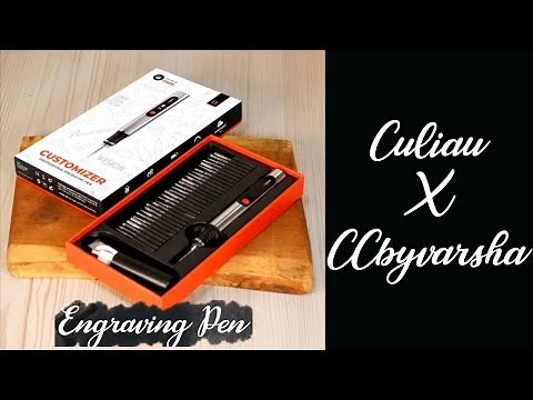 Engraving pen | Culiau | how to do engraving | unboxing engraving pen | brand collab