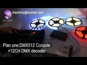 DC5V-24V 12Channel RGB DMX LED controller DMX decoder&driver LED strip module