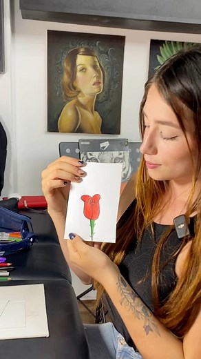 605K views · 13K reactions | Acompáñenme a dibujar una linda rosa con un corazón de la manera más fácil y práctica, espero que te guste y puedas aprender ❤️﫵✅ #tendencia #viralpost2025シ #viralreels #parati #apoyo | Mundo Eveling | Facebook
