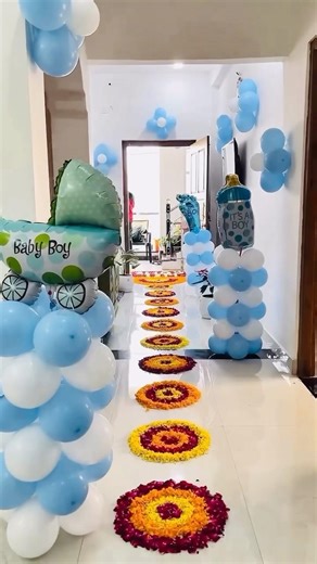 Welcome baby boy decoration ideas,simple welcome baby decoration ideas,welcome baby