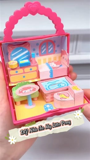 DIY nhà mini My Little Pony Mini #dochoigiay #종이장난감 #미니DIY #diymini #asmr #mylittlepony