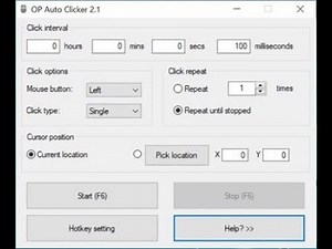 The 00000000 Millisecond Auto Clicker...
