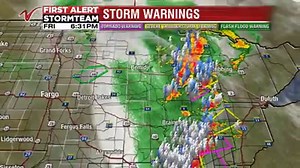 A look at the radar as of 6:30pm Friday shows things quiet in the Valley, but the severe weather, including a handful of tornado warnings, are moving into central MN. | Valley News Live