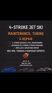 4-Stroke Jet Ski Maintenance, Tuning & Repair – We Do It All! At JV...