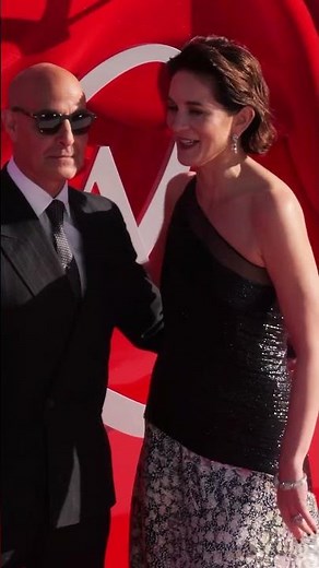 Stanley Tucci and wife Felicity Blunt are the CUTEST at the Devil Wears 2 premiere! 🥰💞 #redcarpet