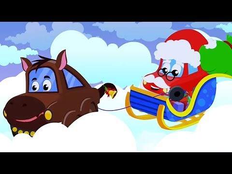 Jingle Bells | Little Red Car Christmas Songs | Rhymes for Kids | Vehicles Cartoons - Kids Channel