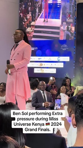 Ben Soul Performing 'Extra Pressure' at Miss Universe Kenya 2024 Grand Finals