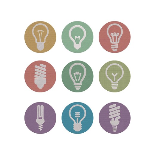 Light Bulb Embroidery Design, Bulb Lamp Electric Machine Embroidery File, Bulb Lamp Instant Download - Etsy