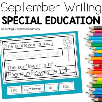 September Interactive Writing - Special Education & Homeschool Writing Skills
