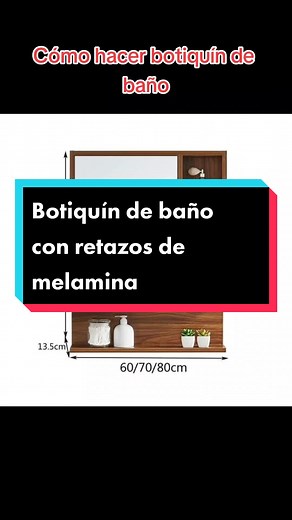 Cómo hacer un botiquín de baño con melamina - Paso a paso