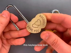 A Love Lock That Can NEVER Be Opened! LOL#lock #DIY #dicovery #challenge #lockpicking #lockpickingtool #lockpick #reelsfb #viral #security #foryou #military | Picking Locks