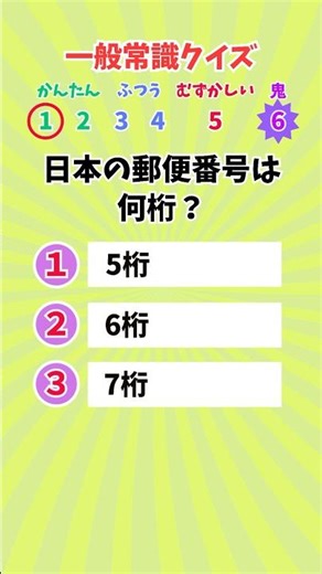 一般常識クイズ#5【3択 全6問】あなたは何問解ける？ #クイズ #雑学 #プチ知識 #勉強 #シニア #一般常識 #ショート動画